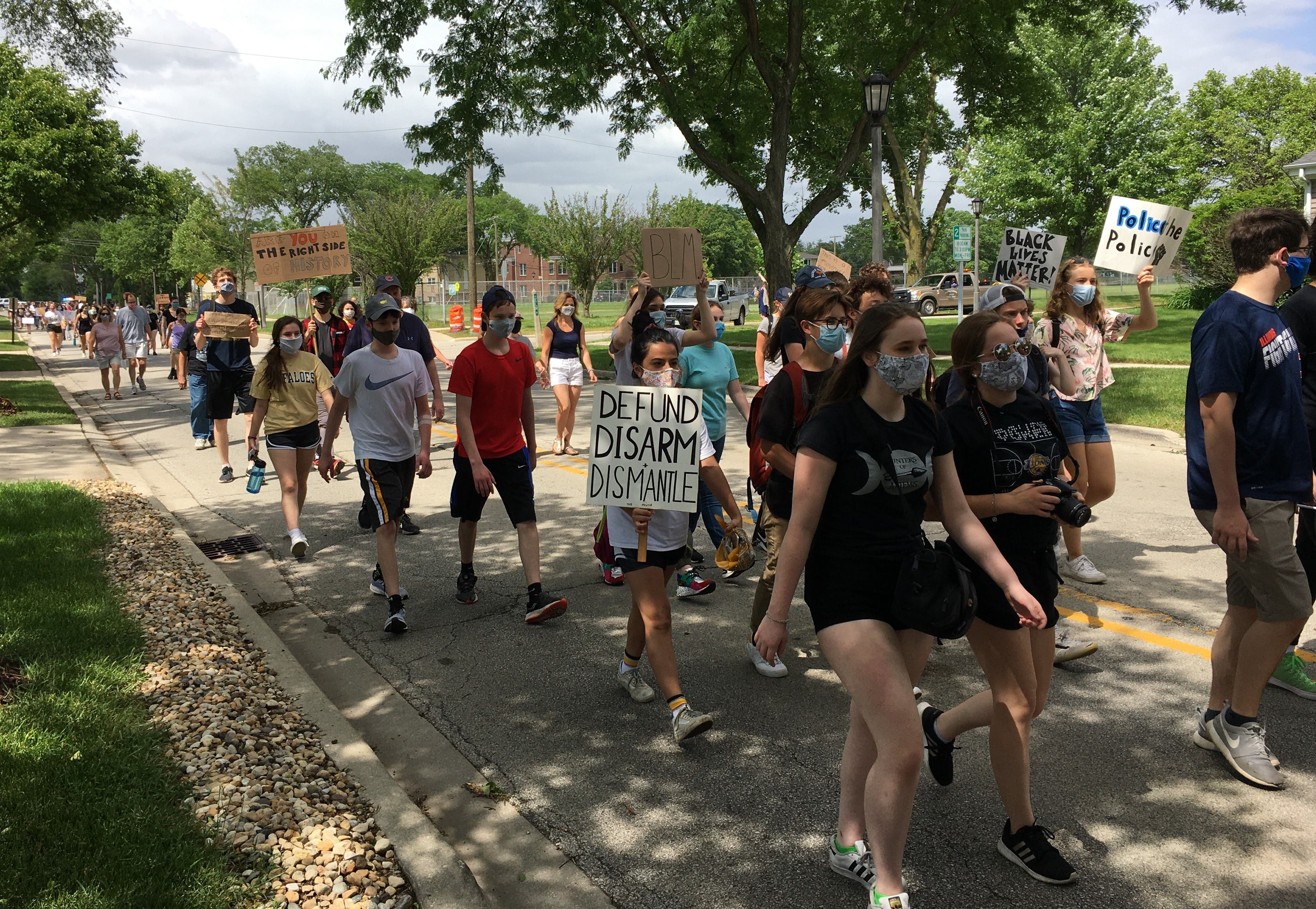 Western Springs Protest 'Defund The Police!' Western Springs, IL Patch